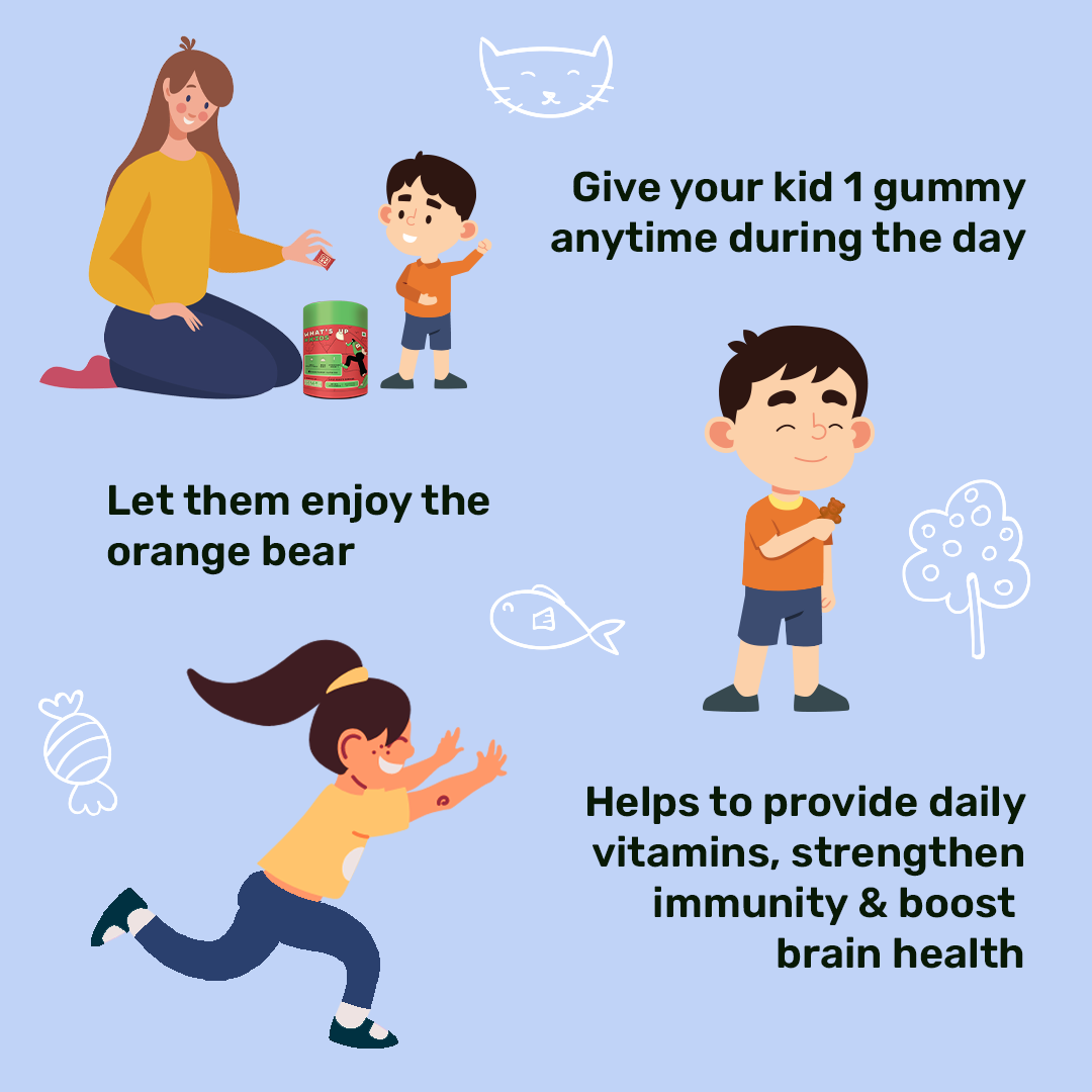 Multivitamin Children Gummies For Brain Health