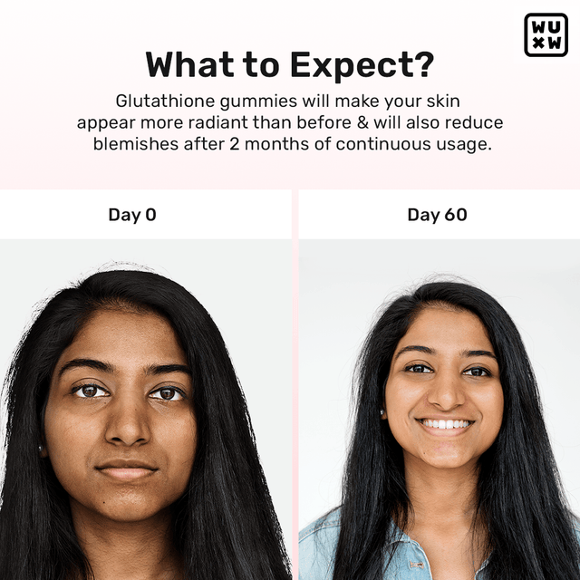 Glutathione Before After 60 Days